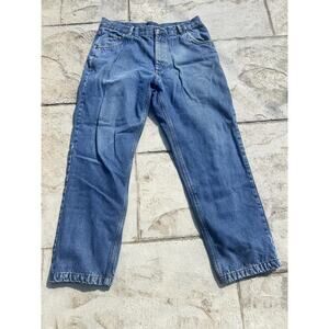Scandia Woods Blanket Lined Relaxed Work Blue Jeans - Great Condition